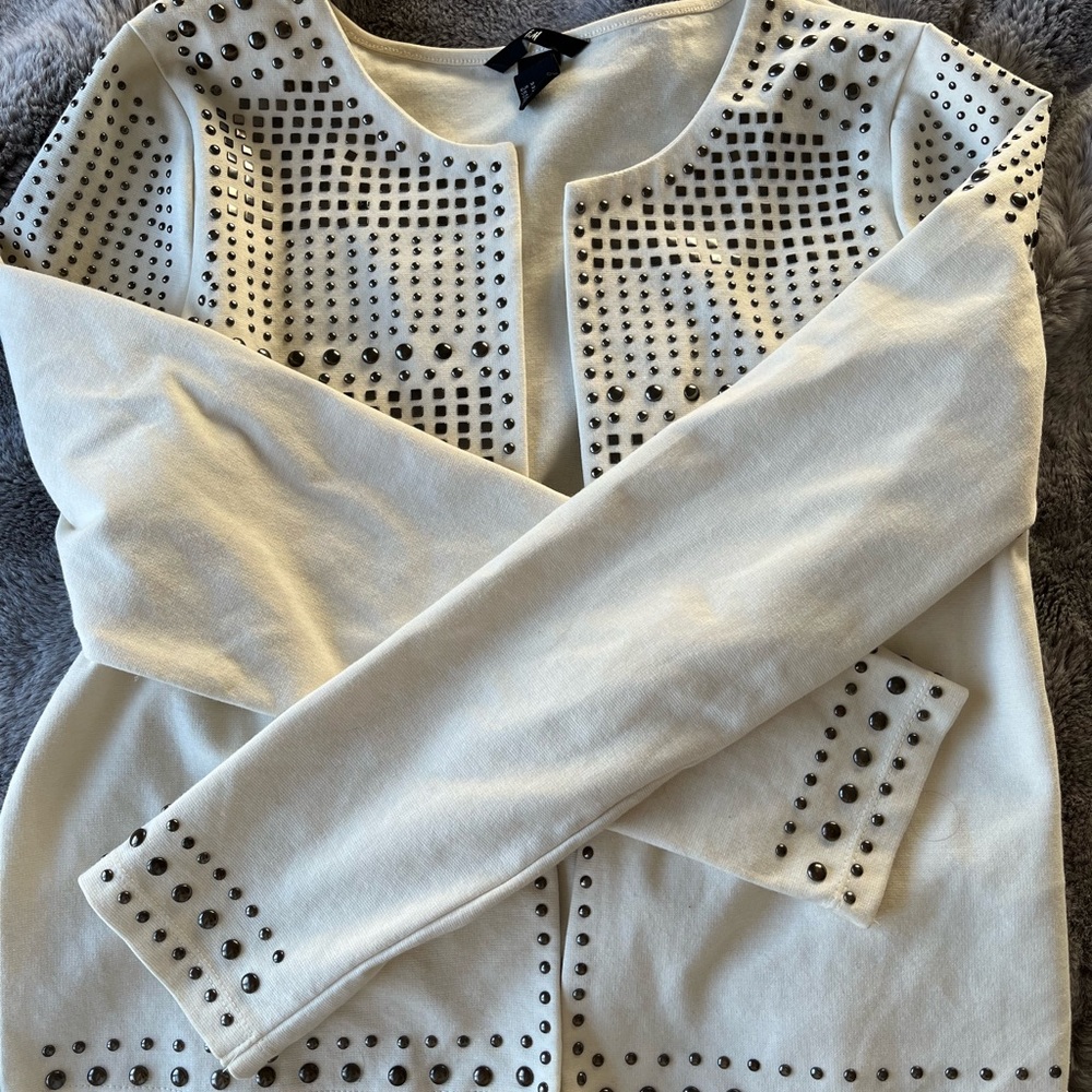 Studded H&M long sleeve jacket